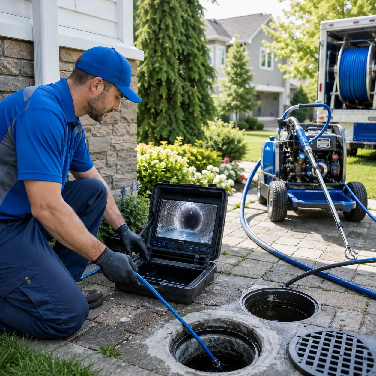 Outdoor drain cleaning professionals serving Hamburg, IL